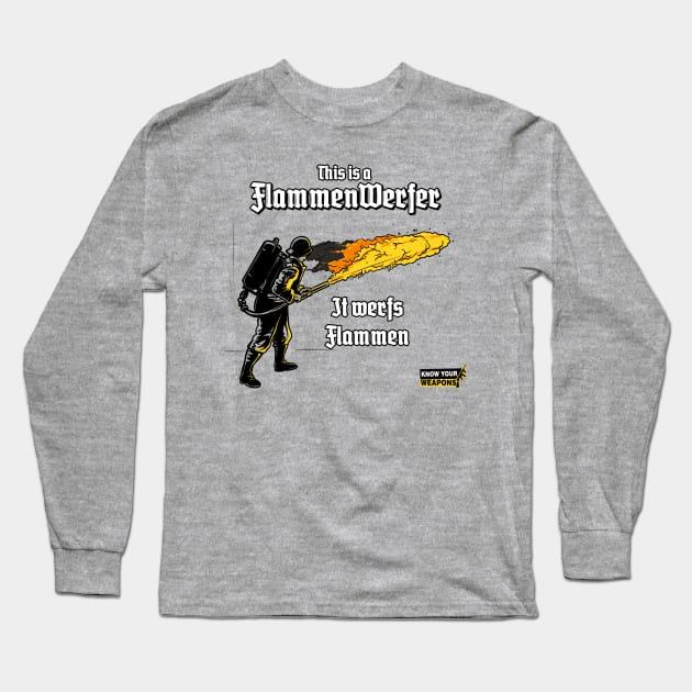 FlammenWerfer Long Sleeve T-Shirt by AndreusD